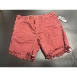 One Teaspoon NEW Men's Mr.‎ Pink Relaxed Jeans Short Boreaux Wash Size 34